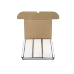 FP Mailing Postbase franking machine labels in two sizes, 152mm and 220mm, with self-adhesive backing