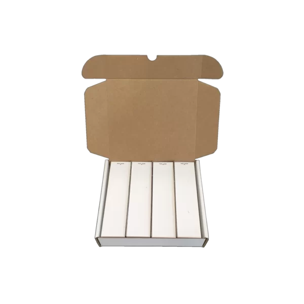 Pitney Bowes franking machine labels in two sizes, 152mm and 220mm, with self-adhesive backing