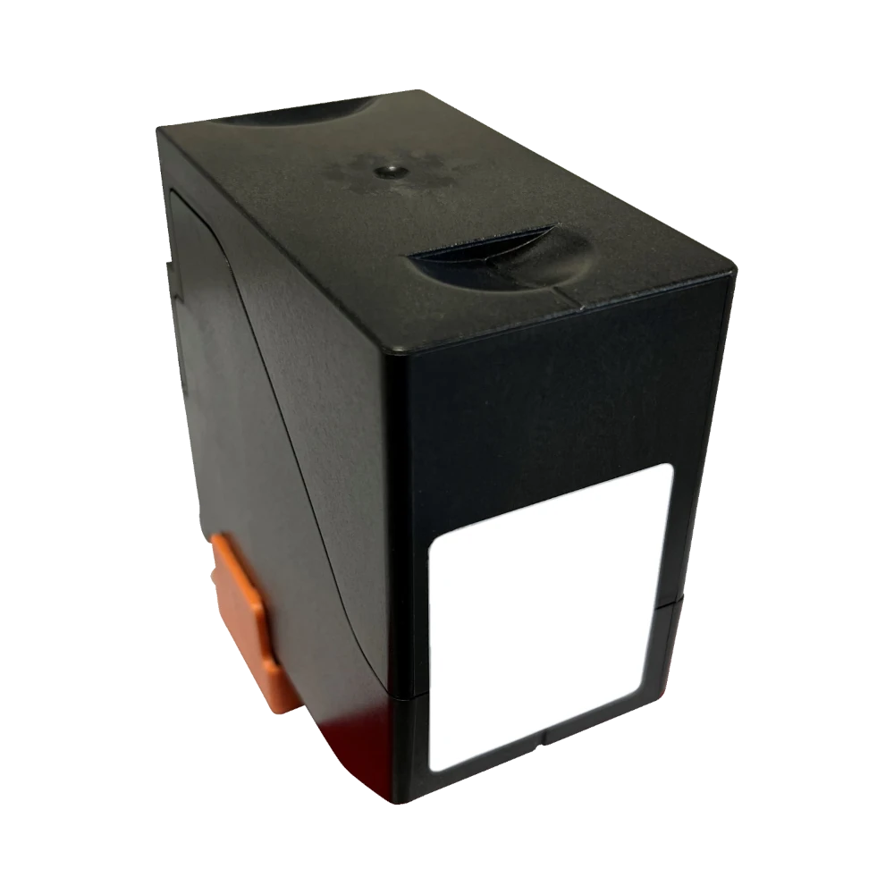 This image shows a high-quality compatible ink cartridge for the Quadient IX-5 franking machine, designed to produce crisp and clean postage marks on all mail pieces.